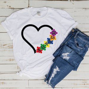 AUTISM POLYESTER GRAPHIC TEE